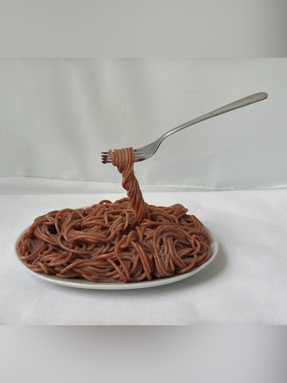 Vintage Frozen Moments Pasta Spaghetti Fork Geoffrey Rose Pop Art Sculpture 1978